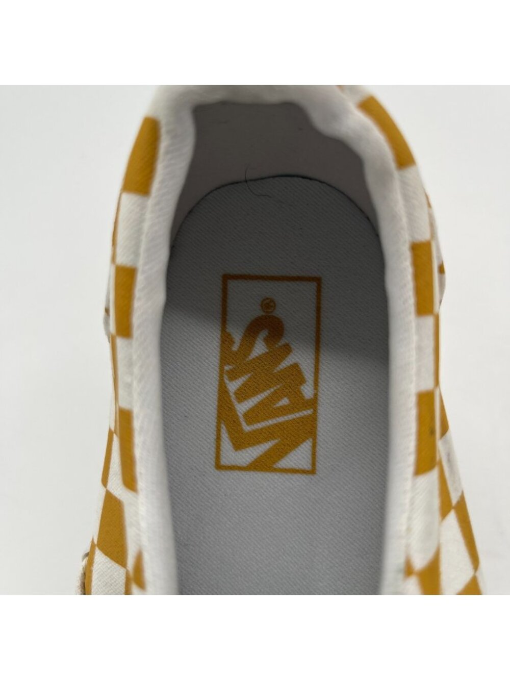 Vans Era Checkerboard Womens Size 6.5 Yellow White Athletic Skate Shoes Sneakers - Picture 8 of 9